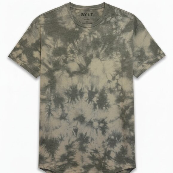 BYLT Premium Basics - Cloud Dye Limestone Drop Cut Tee (Medium) - Picture 1 of 6
